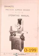 Okamoto-Okamoto PSG-52AN 820N Grinder Operations Maintenance and Wiring Manual 1985-PSG-52AN-06